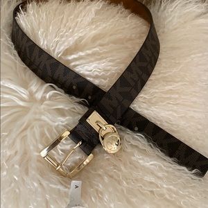 Classy New Brown Micheal Kors with lock Buckle